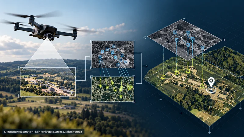 KI-gestützte Bild- und Videoauswertung eines unbemannten Luftfahrzeugs zur Objekterkennung und räumlichen Verortung